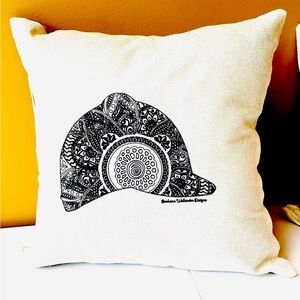 NWT!! The Pillow Paddock Equestrian accent pillow cover 16 x 16 beige linen look